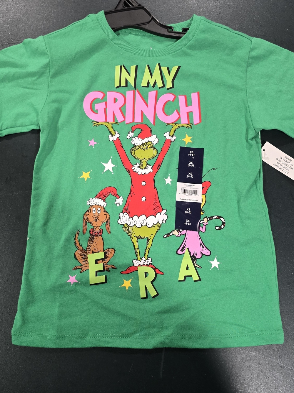 Green "In My Grinch Era" Kids Tee